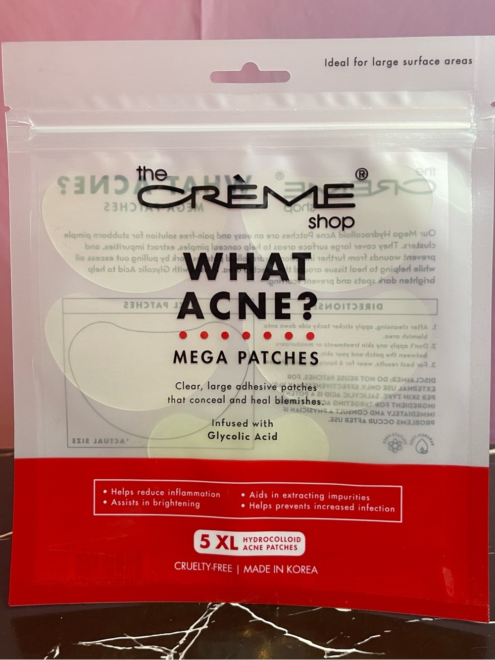What Acne? Mega Patches – Clear Hydrocolloid Acne Patches
